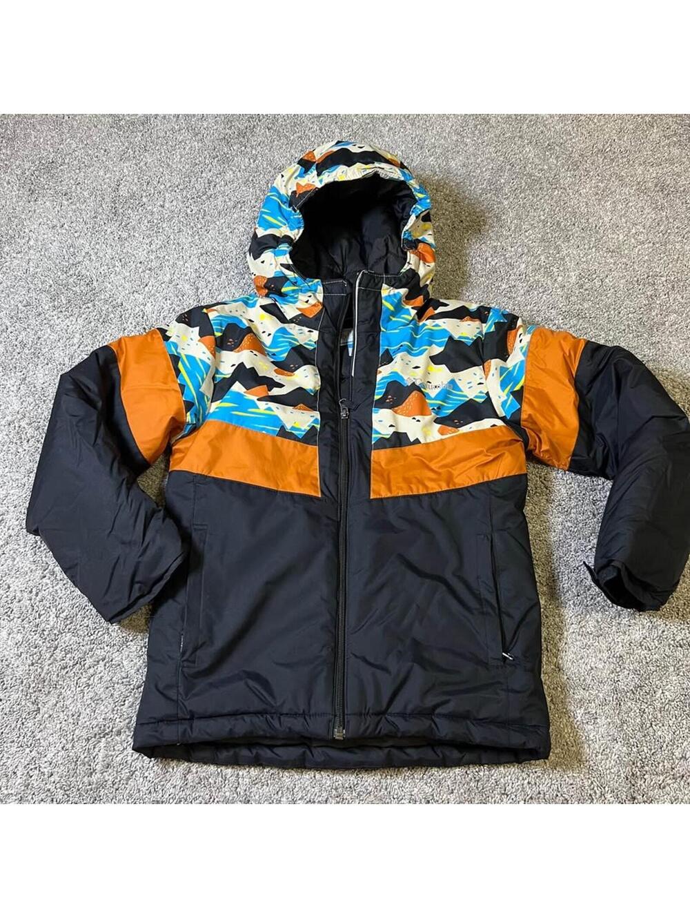Columbia Boy's Puffer Hooded Winter Jacket Medium size 10/12